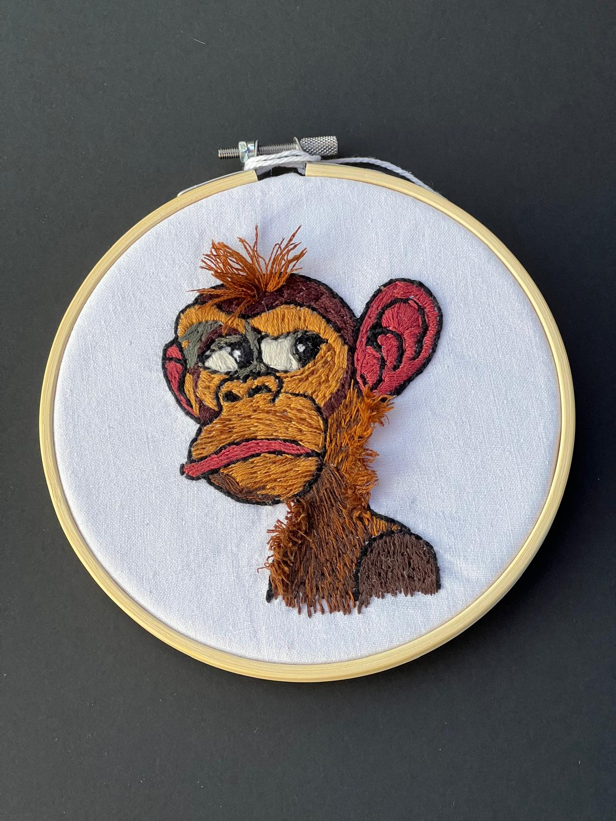 3D trauriger Schimpanse